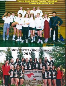 Dr. Derick Phan and his volley ball teams in 1995 and 2010