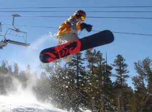 Dr. Derick Phan snowboarding